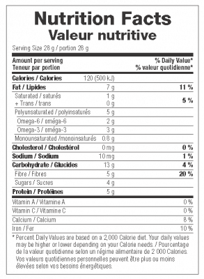 VegiDay Breakfast Cereal Nutritional Facts
